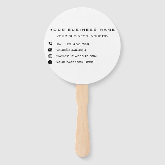 Aangepaste actie voor zakelijke handbediening - Fa Handwaaier (Voorkant)