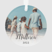 Aangepaste actieffoto ornament (achterkant)