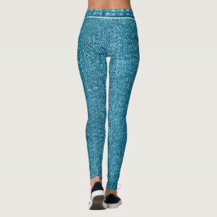 Aangepaste actieve kleding voor vrouwen nep denim leggings