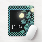 Aangepaste activering van Aqua Checkerboard Muismat (Met muis)