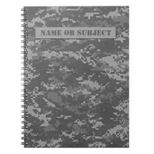Aangepaste ACU Digital Camo Spiral-laptop Notitieboek