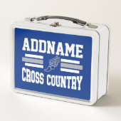 Aangepaste ADD NAAM Cross Country Runner Running T (Voorkant)