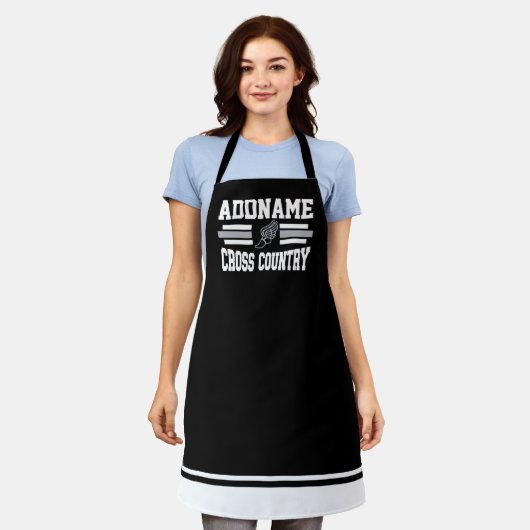 Aangepaste ADD NAAM Cross Country Runner Running T Schort (Gedragen)