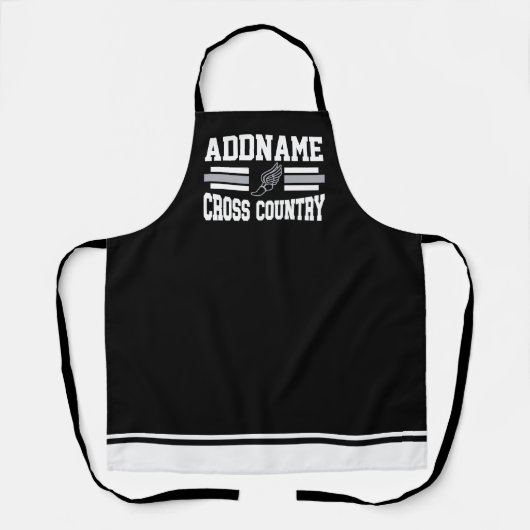 Aangepaste ADD NAAM Cross Country Runner Running T Schort (Voorkant)