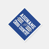 Aangepaste ADD NAAM Cross Country Runner Running T Servet (Hoek)