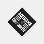 Aangepaste ADD NAAM Cross Country Runner Running T Servet (Hoek)