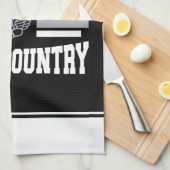 Aangepaste ADD NAAM Cross Country Runner Running T Theedoek (Quarter Fold)