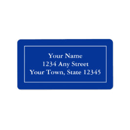 Aangepaste Adresetiketten - Dark Navy Blue Etiket