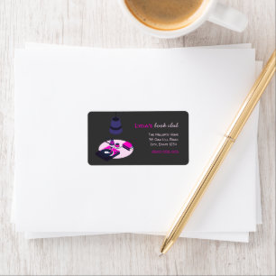 Aangepaste adreslabels voor boekenclubs etiket