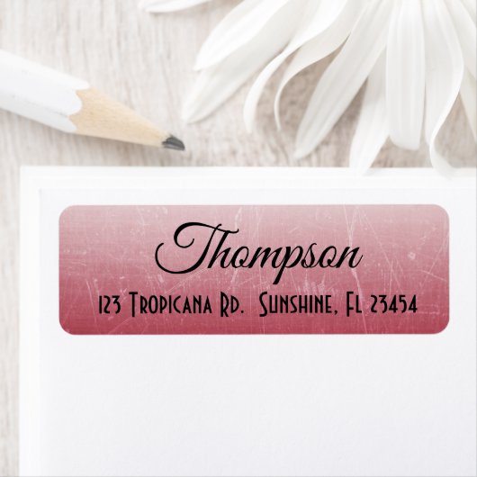 Aangepaste adreslabels voor rode verloop etiket (Insitu)