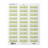 Aangepaste adreslabels voor Schattigee retourzendi Etiket (Full Sheet)