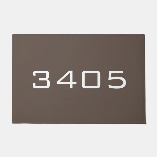 AANGEPASTE ADRESNUMMER EN kleur Deurmat (Voorkant)