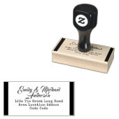 Aangepaste adresstempel handschriftstijl rubberstempel (Gestempeld)