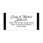 Aangepaste adresstempel handschriftstijl rubberstempel (Afrduk)