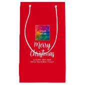 Aangepaste afbeelding Bedrijfslogo Tekst Prettig K Klein Cadeauzakje (Voorkant)