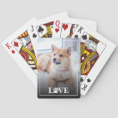 Aangepaste Afbeelding Dog Love Paw Quote Tekst Pokerkaarten (Achterkant)