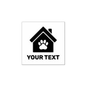 Aangepaste afbeelding en tekst 	rubberstempel (Afrduk)