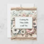 Aangepaste Afbeelding houder Bedankkaart (Voorkant)