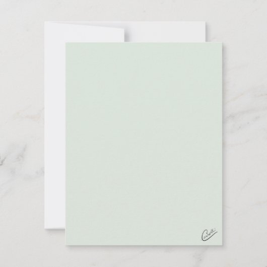 Aangepaste Afbeelding houder Bedankkaart (Achterkant)