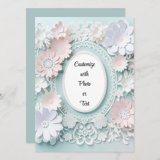 Aangepaste Afbeelding houder Kaart (Voorkant / Achterkant)