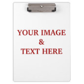 Aangepaste Afbeelding, Logo en tekst Klembord (Voorkant)