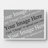 Aangepaste Afbeelding Plaque met Easel Fotoplaat (voorkant)