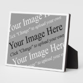 Aangepaste Afbeelding Plaque met Easel Fotoplaat (Zijkant)