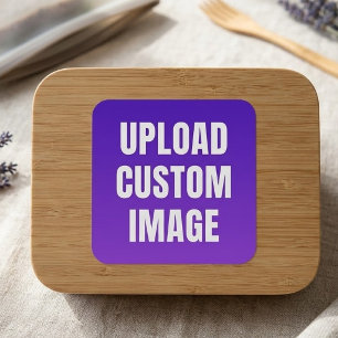Aangepaste afbeelding uploaden - Voeg je eigen afb Vierkante Sticker