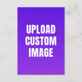 Aangepaste afbeelding uploaden - Voeg uw eigen afb Aankondiging (Achterkant)