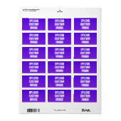 Aangepaste afbeelding uploaden - Voeg uw eigen toe Etiket (Full Sheet)