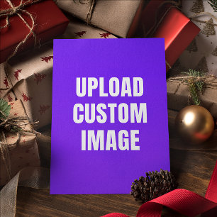 Aangepaste afbeelding uploaden - Voeg uw eigen toe Feestdagenkaart