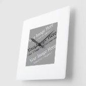 Aangepaste Afbeeldingen wandklok Vierkante Klok (Hoek)