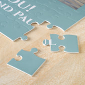 Aangepaste afboeking van foto's | 8 schemerig blau legpuzzel (Zijkant)