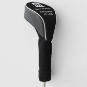 Aangepaste afdekking van het hoofd van de golfbest golfheadcover (Schuin)