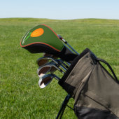 Aangepaste afdekking voor golfbestuurders met oran golfheadcover (Insitu)