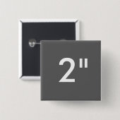 Aangepaste afdruk 2-inch vierkante Button Blanco S (Voorkant /achterkant)