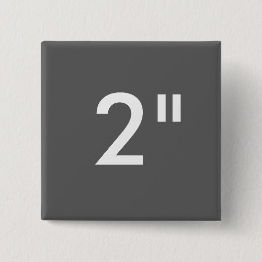 Aangepaste afdruk 2-inch vierkante Button Blanco S (Voorkant)