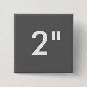 Aangepaste afdruk 2-inch vierkante Button Blanco S