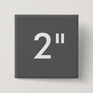 Aangepaste afdruk 2-inch vierkante Button Blanco S