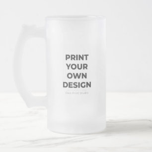 Aangepaste Afdruk Maken Eigen Ontwerp Laten Prin Matglas Bierpul