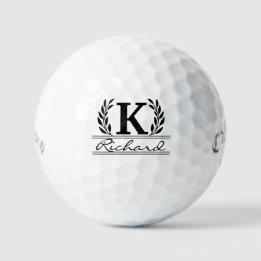 Aangepaste afdruk met monogram | Gepersonaliseerde Golfballen