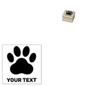 Aangepaste afdruk van pootafdruk en tekst rubberstempel (Gestempeld)