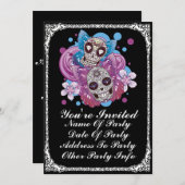 Aangepaste afdruk vlinder Suikerpartij nodigt Kaart (Voorkant / Achterkant)