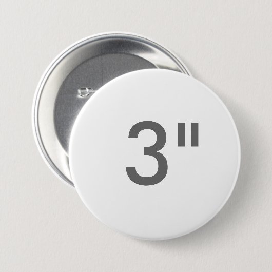 Aangepaste afdrukbare 3-inch grote ronde Button le (Voorkant /achterkant)
