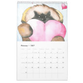 Aangepaste afgedrukte agenda kalender (Feb 2027)