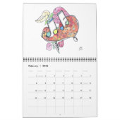 Aangepaste afgedrukte agenda kalender (Feb 2026)