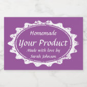 Aangepaste afgedrukte inblikken sjabloon mason ja voedselcontainer etiket (Enkel label)