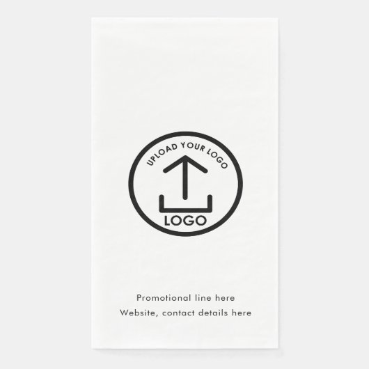 Aangepaste afgedrukte zakelijke Logo en tekstpromo Servet (Voorkant)