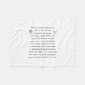 Aangepaste afhandeling fleece deken (Voorkant (Horizontaal))