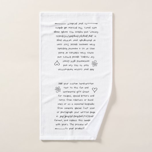 Aangepaste afhandeling handdoek (Handdoek)